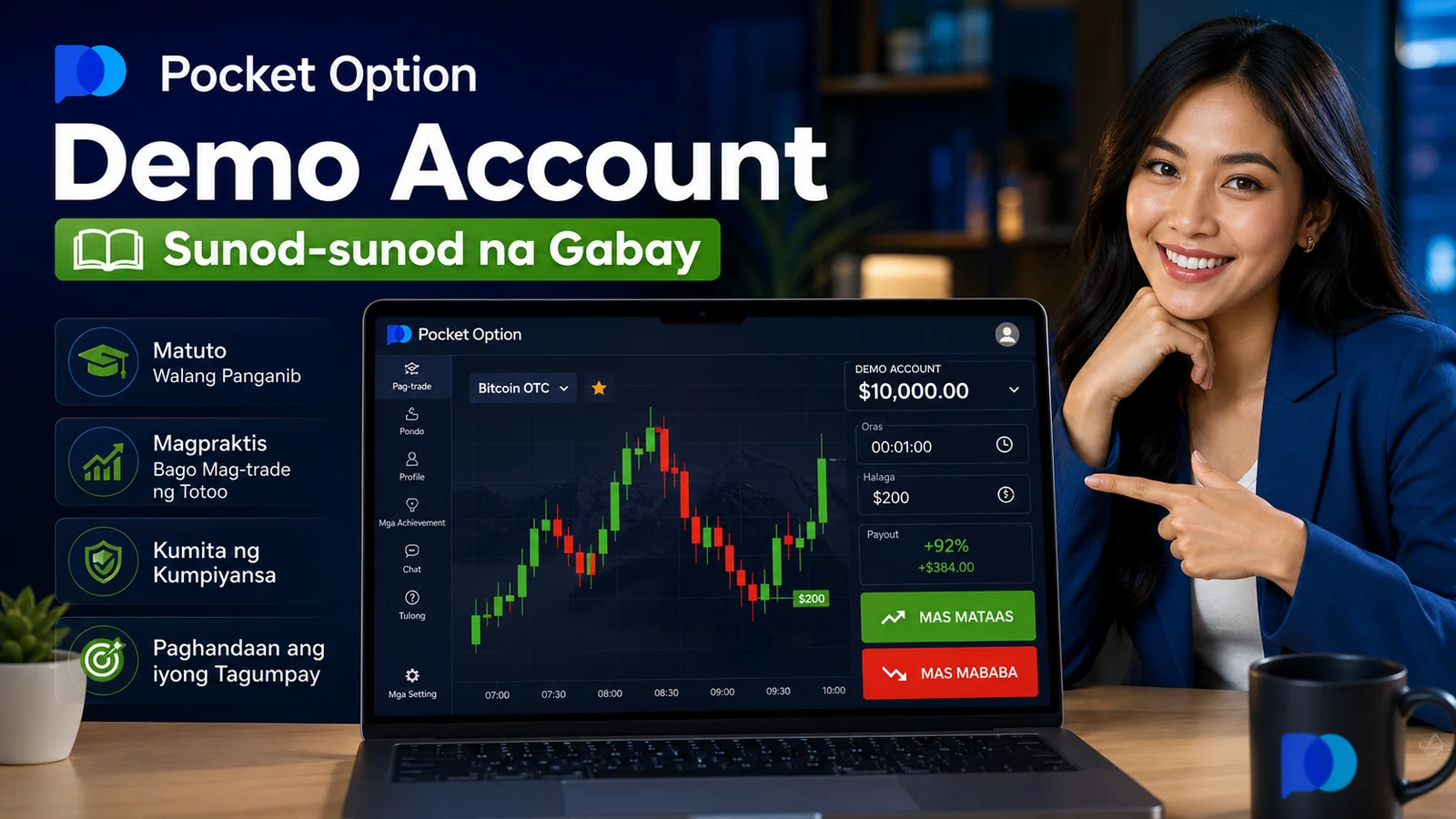 PocketOption Demo Account Philippines — Libreng Practice Trading