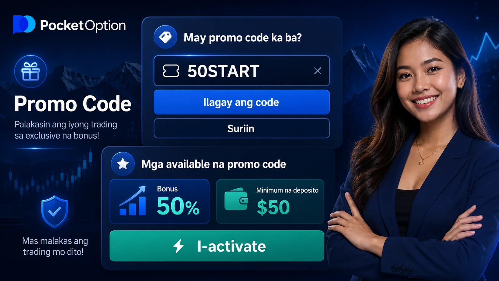 PocketOption Promo Code Philippines – Risk-Free Bonus at Alternatibo